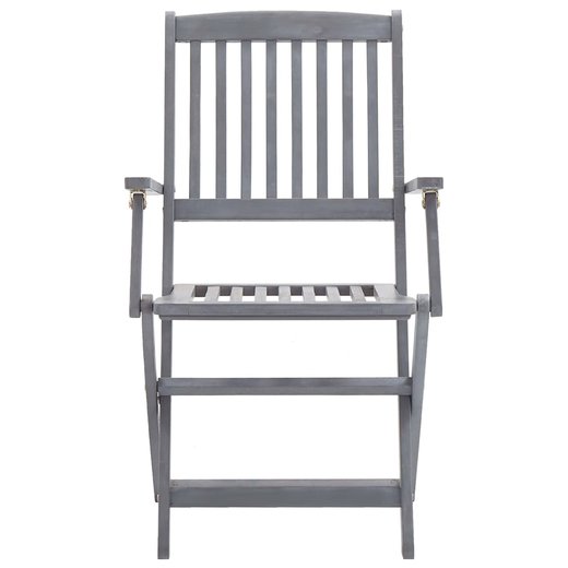 Klappbare Gartensthle 6 Stk. mit Kissen Massivholz Akazie