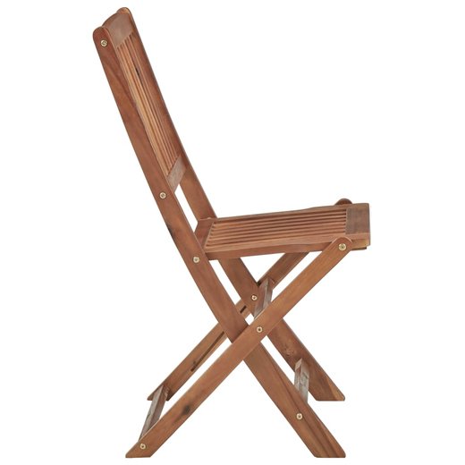 Klappbare Gartensthle 6 Stk. mit Kissen Massivholz Akazie
