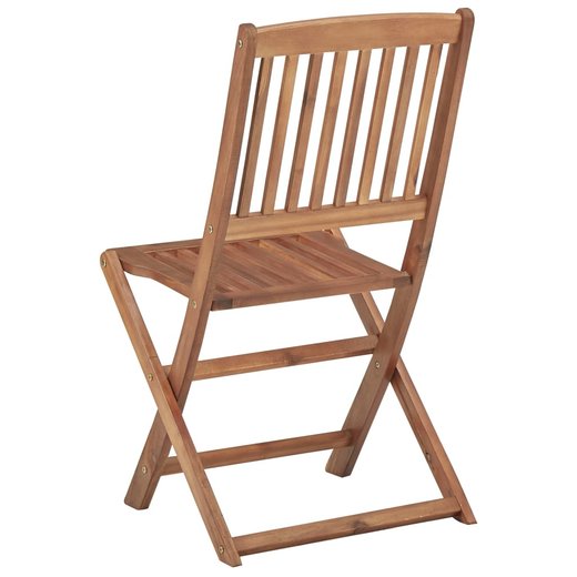 Klappbare Gartensthle 6 Stk. mit Kissen Massivholz Akazie