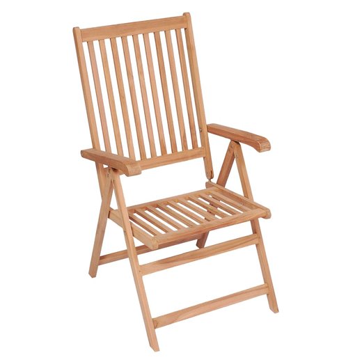 Verstellbare Gartensthle 6 Stk. Massivholz Teak