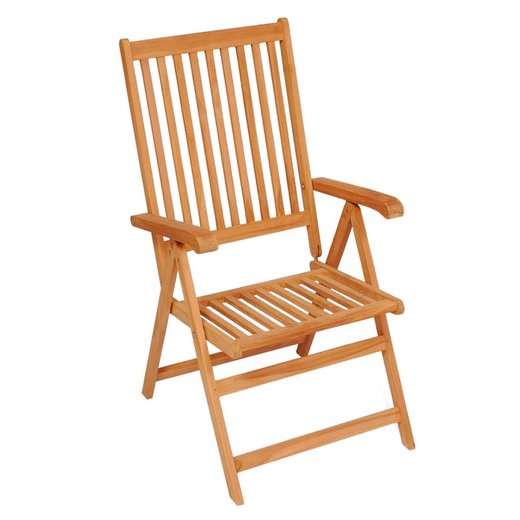 Gartensthle 4 Stk. mit Weinroten Kissen Massivholz Teak