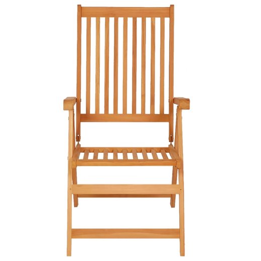 Gartensthle 6 Stk. mit Roten Kissen Massivholz Teak
