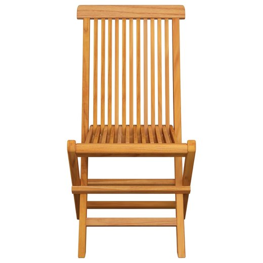 Gartensthle mit Creme Kissen 8 Stk. Massivholz Teak