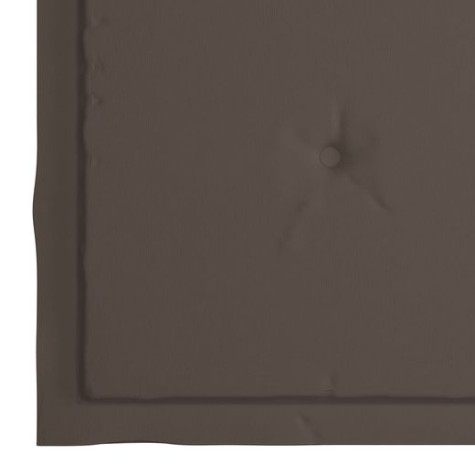 Gartensthle mit Taupe Kissen 8 Stk. Massivholz Teak