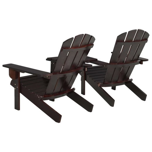 Adirondack-Gartenstuhl Massivholz Tanne Braun