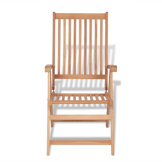 Verstellbare Gartensthle 2 Stk. Massivholz Teak