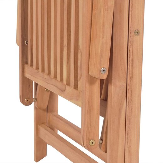 Verstellbare Gartensthle 2 Stk. Massivholz Teak