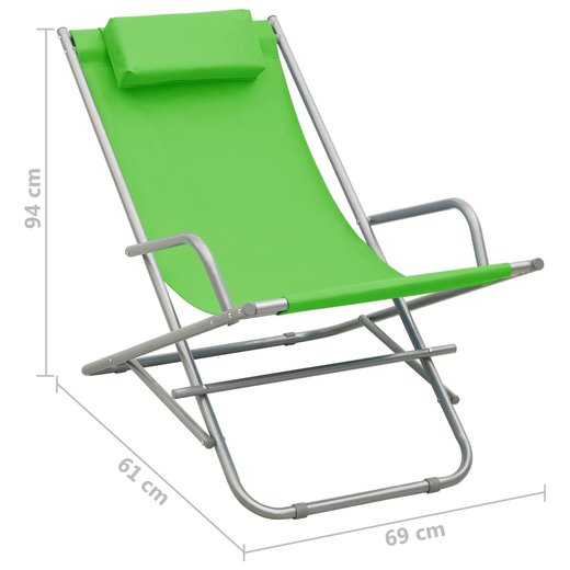 Schaukelsthle 2 Stk. Stahl Grn