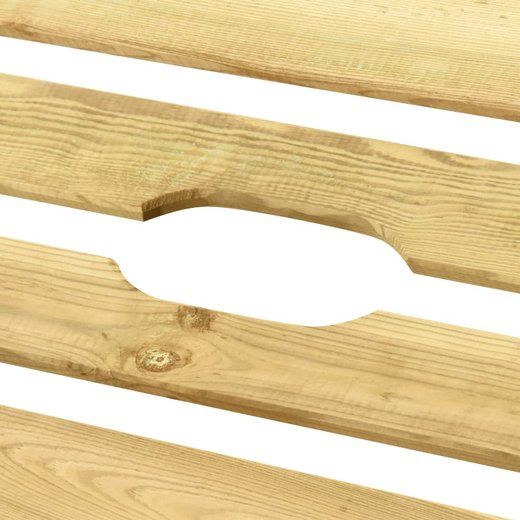 Sonnenliege mit Tisch Grn Imprgniertes Kiefernholz