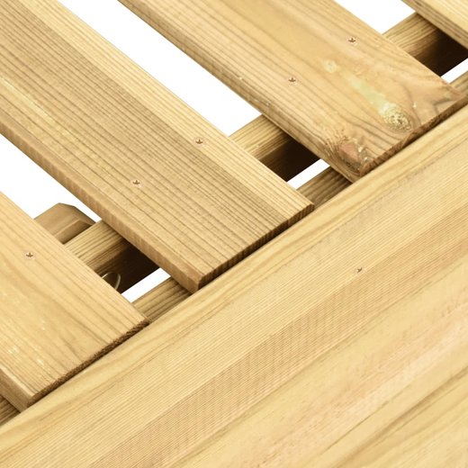 Sonnenliege mit Tisch Grn Imprgniertes Kiefernholz