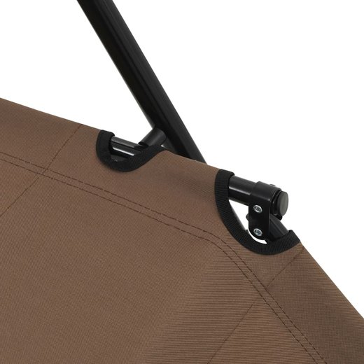 Klappbare Sonnenliegen 2 Stk. mit Fuablage Braun