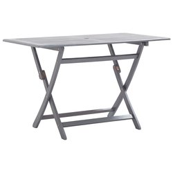 Klappbarer Gartentisch 120 x 70 x 75 cm Massivholz Akazie