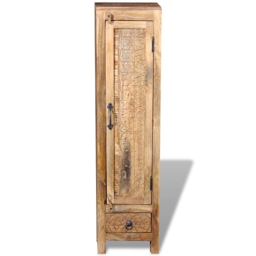 Badkommode mit Spiegel und 2 Badschrnke Massivholz Mango