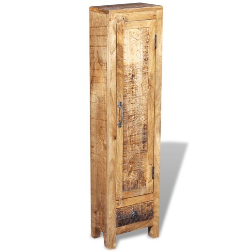 Badkommode mit Spiegel und 2 Badschrnke Massivholz Mango