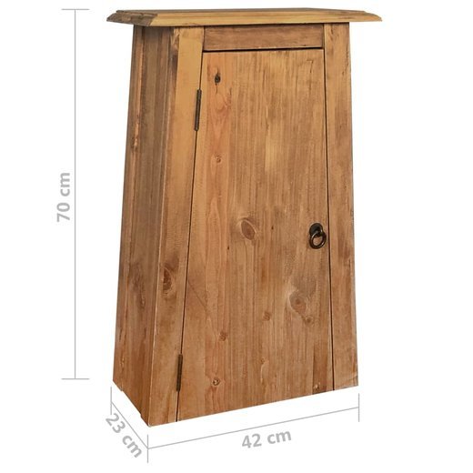 Badezimmer-Wandschrank Recyceltes Massivholz Kiefer 422370cm