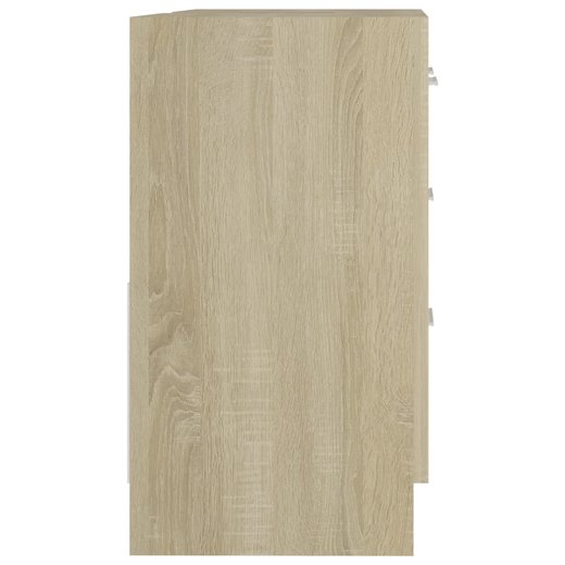 Waschbeckenunterschrank Sonoma-Eiche 63x30x54 cm Spanplatte