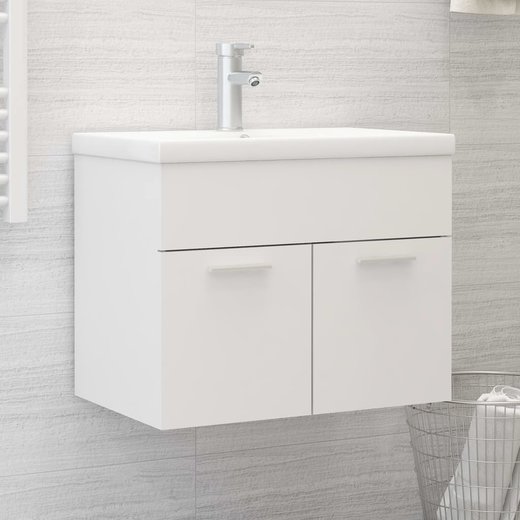 Waschbeckenunterschrank Wei 60x38,5x46 cm Spanplatte