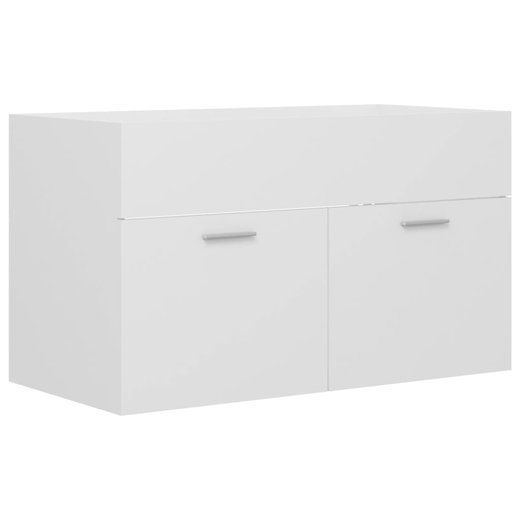 Waschbeckenunterschrank Wei 80x38,5x46 cm Spanplatte