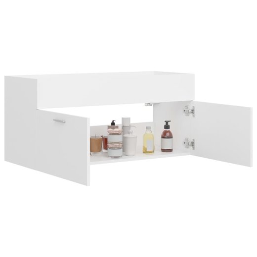 Waschbeckenunterschrank Wei 100x38,5x46 cm Spanplatte