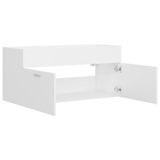 Waschbeckenunterschrank Wei 100x38,5x46 cm Spanplatte