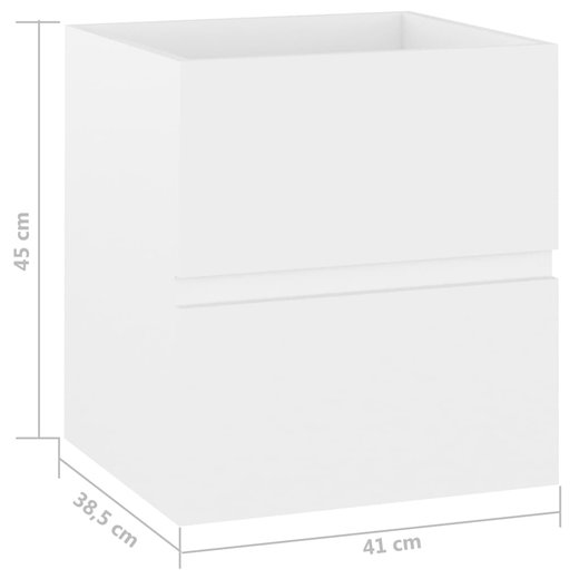 Waschbeckenunterschrank Wei 41x38,5x45 cm Spanplatte