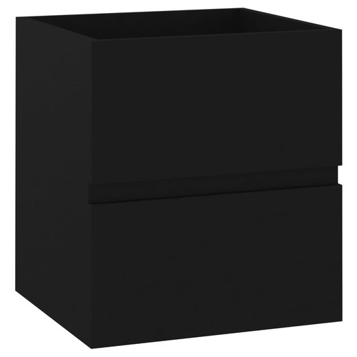 Waschbeckenunterschrank Schwarz 41x38,5x45 cm Spanplatte