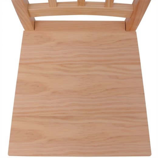 Fünfteiliges Esstisch-Set Pinienholz