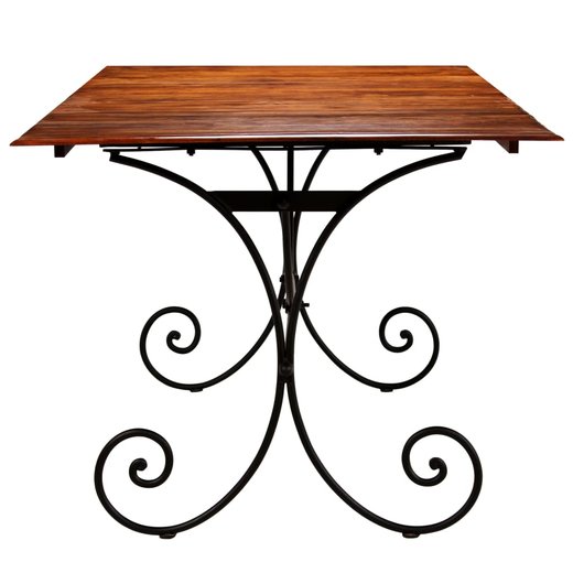 Essgruppe 9-tlg. Akazienholz Massiv mit Palisander-Finish