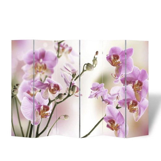 Raumteiler klappbar 240 x 170 cm Blume