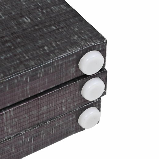 Raumteiler klappbar 160 x 170 cm Federn Schwarz-Wei