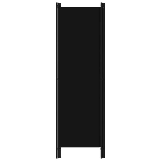 3-tlg. Raumteiler Schwarz 150x180 cm