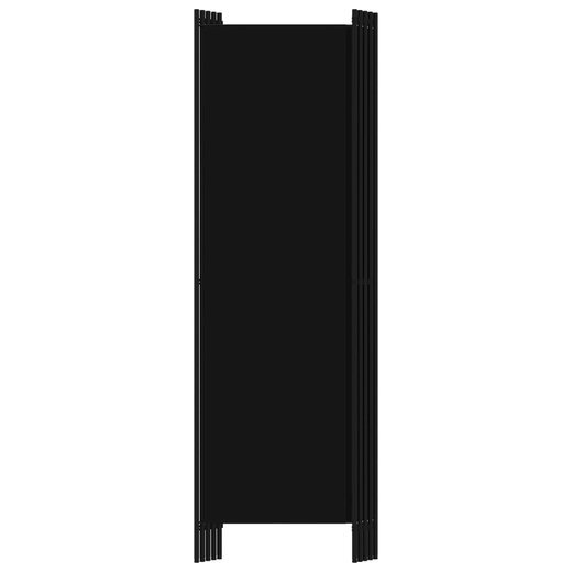 5-tlg. Raumteiler Schwarz 250x180 cm