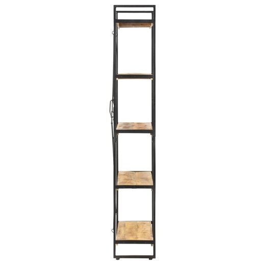 Bcherregal 5 Fcher 90 x 30 x 180 cm Mango Massivholz