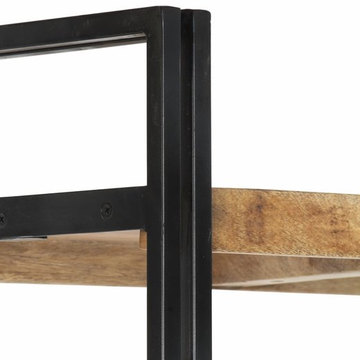 Bcherregal 5 Fcher 90 x 30 x 180 cm Mango Massivholz
