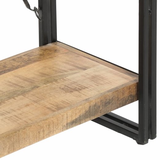 Bcherregal 5 Fcher 90 x 30 x 180 cm Mango Massivholz