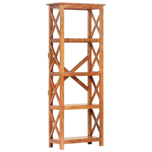 Bcherregal 60x30x180 cm Akazie Massivholz Palisander-Finish