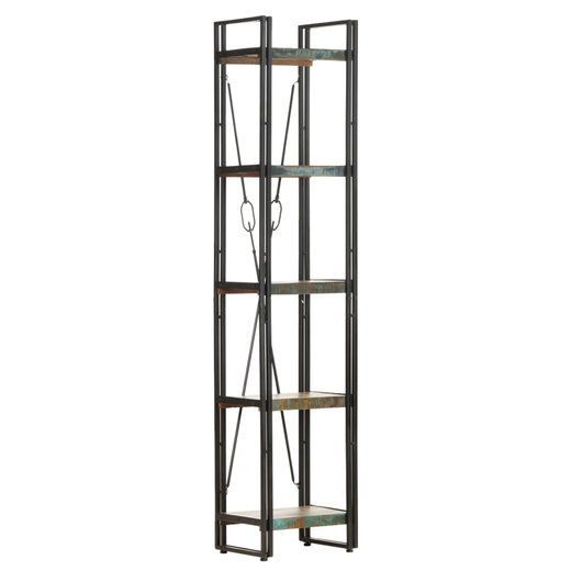 Bcherregal 5 Fcher 40x30x180 cm Altholz Massiv