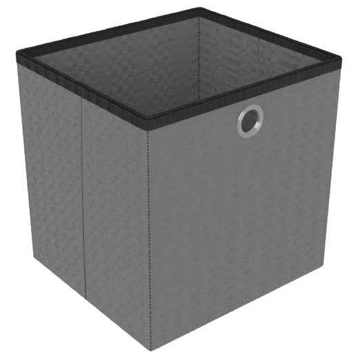 Wrfel-Regal mit Boxen 15 Fcher Schwarz 103x30x175,5 cm Stoff