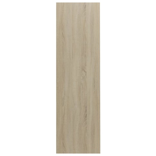 Bcherregal Wei und Sonoma-Eiche 97,529,5100 cm Spanplatte