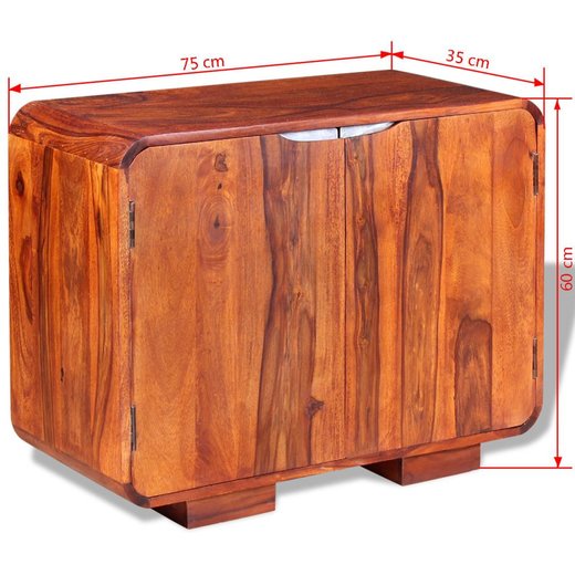 Sideboard Massivholz 75 x 35 x 60 cm