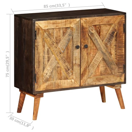 Sideboard aus massivem Mangoholz 85x30x75 cm