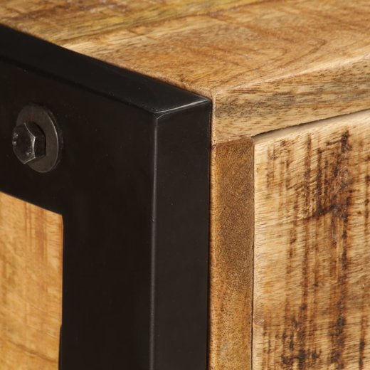 Sideboard mit 3 Schubladen 110 x 35 x 75 cm Massivholz Mango