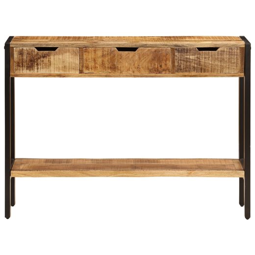 Sideboard mit 3 Schubladen 110 x 35 x 75 cm Massivholz Mango