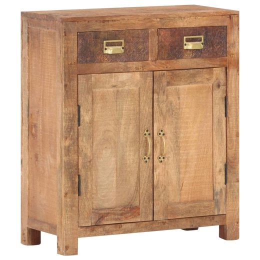 Sideboard 65 x 30 x 75 cm Massives Raues Mangoholz