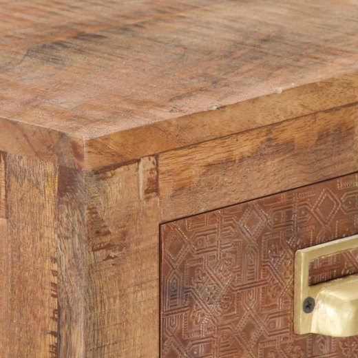 Sideboard 65 x 30 x 75 cm Massives Raues Mangoholz