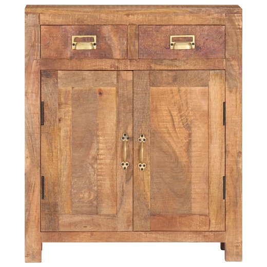 Sideboard 65 x 30 x 75 cm Massives Raues Mangoholz