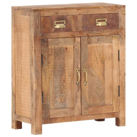 Sideboard 65 x 30 x 75 cm Massives Raues Mangoholz