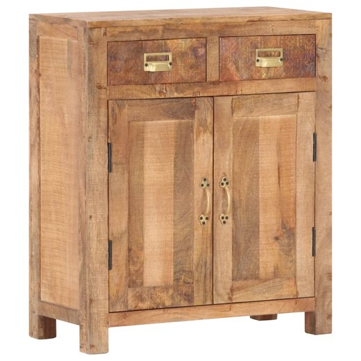 Sideboard 65 x 30 x 75 cm Massives Raues Mangoholz