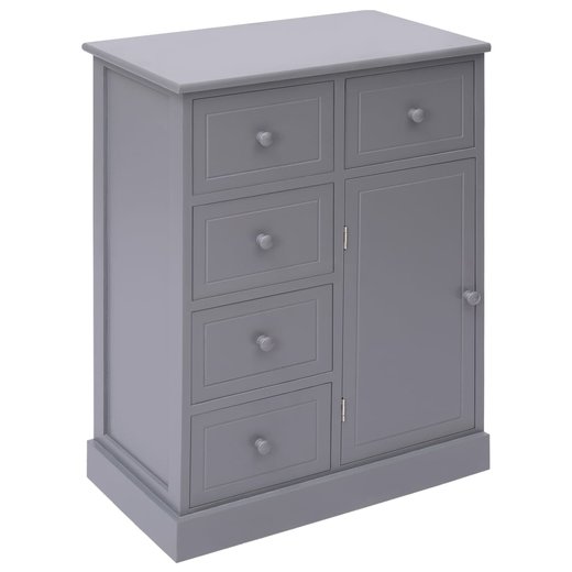 Sideboard mit 10 Schubladen Grau 1133079 cm Holz