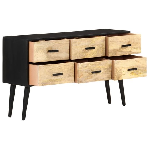 Sideboard 110x33x64 cm Massivholz Mango